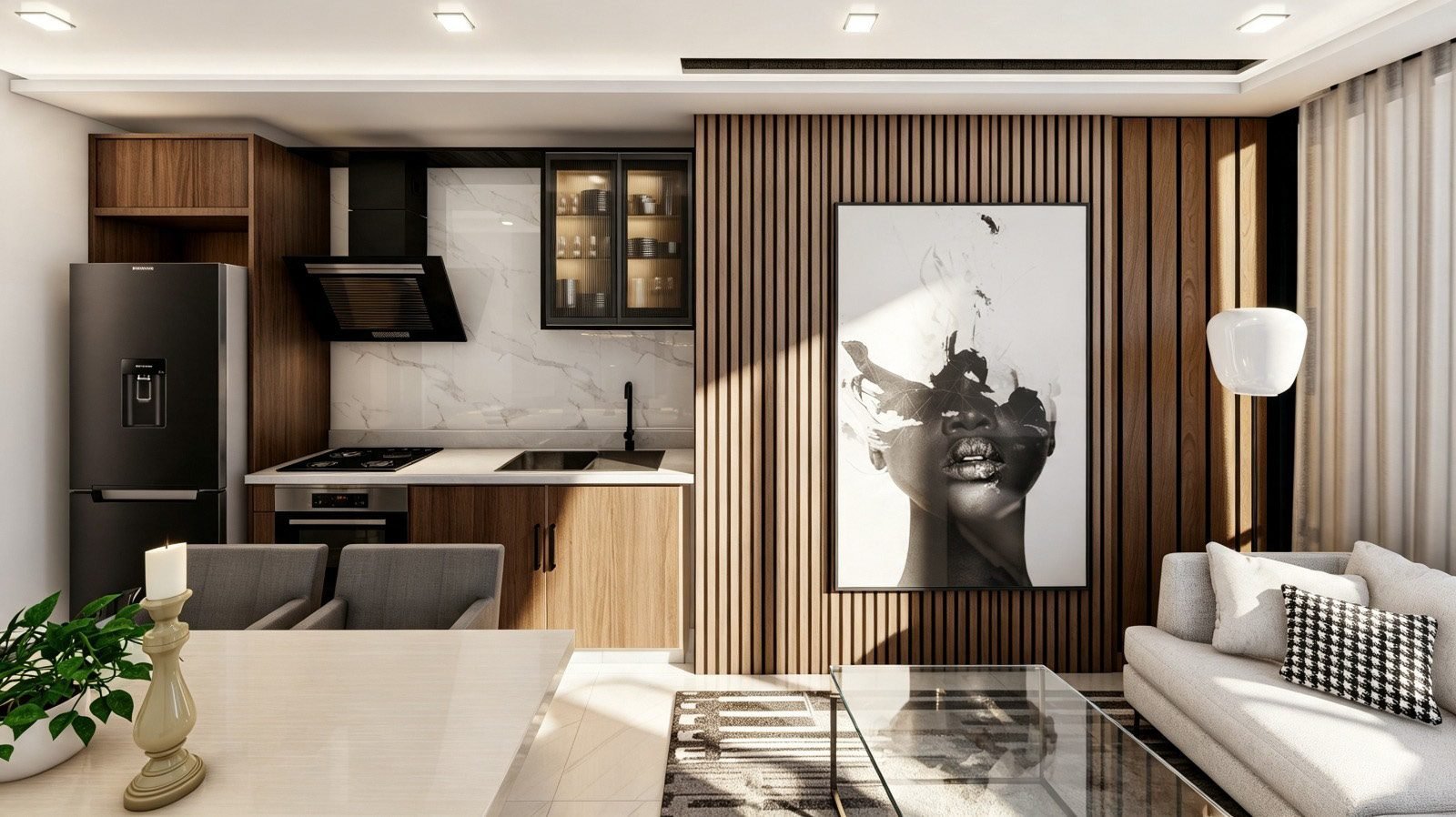 Living y cocina